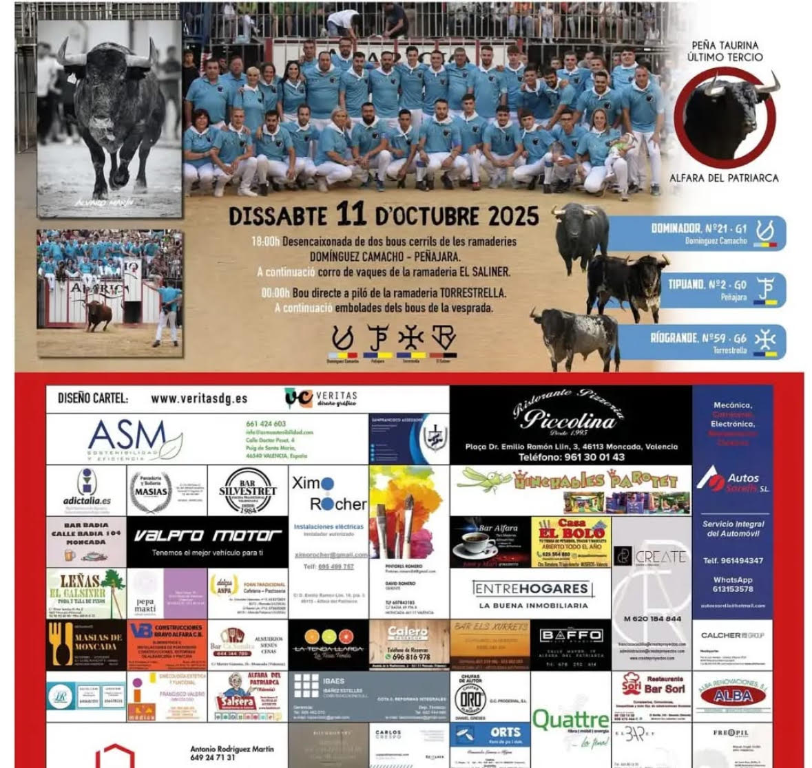 TOROS ALFARA DEL PATRIARCA 11 OCTUBRE 2025