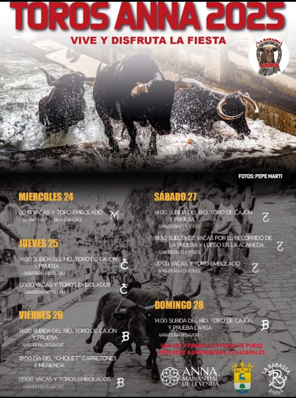 TOROS ANNA DEL 24 AL 28 DE SEPTIEMBRE 2025