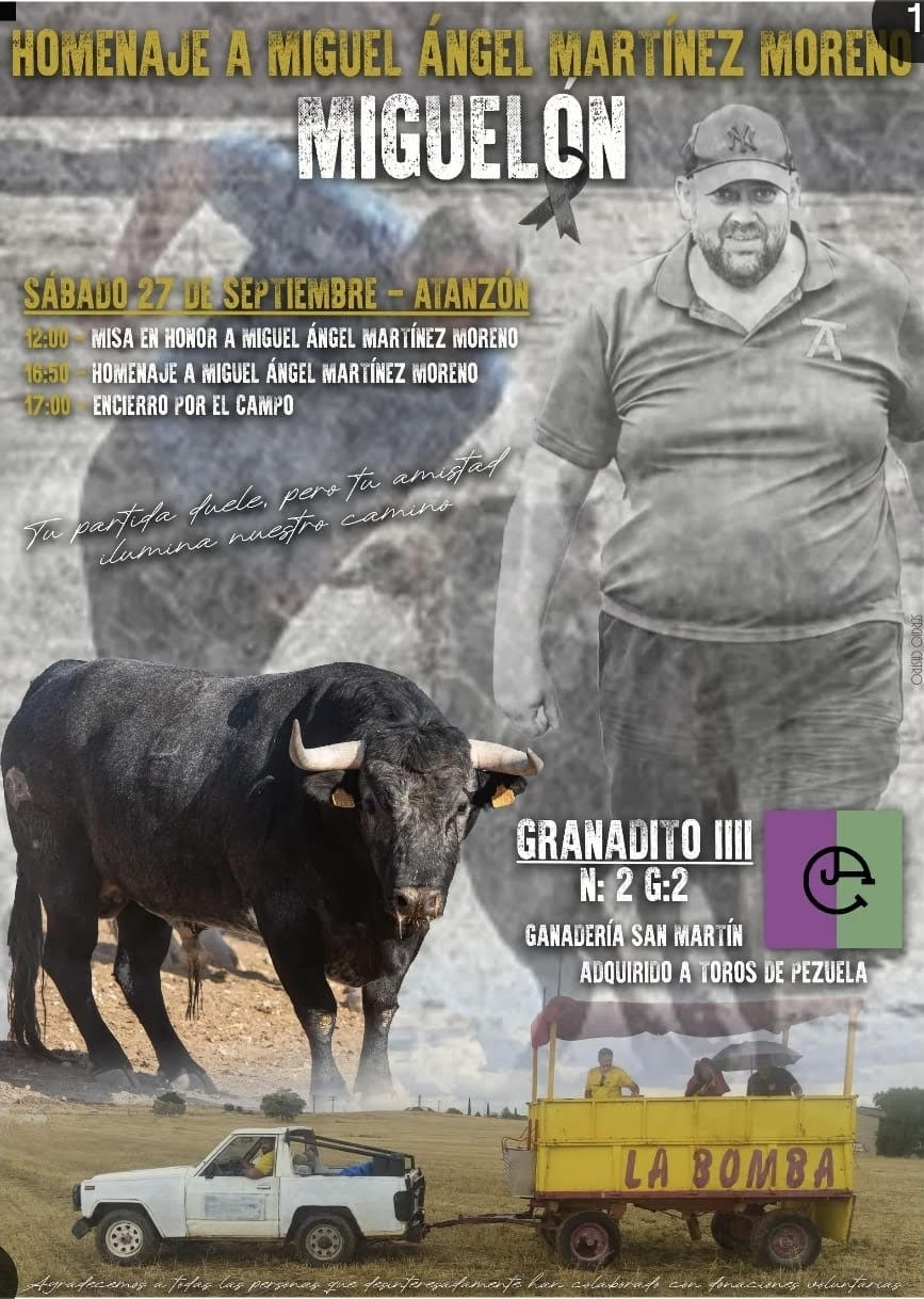 TOROS ATANZON 27 SEPTIEMBRE 2025