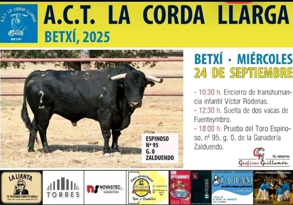 TOROS BETXI 24 SEPTIEMBRE 2025
