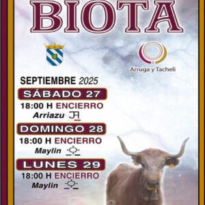 TOROS BIOTA DEL 27 AL 29 DE SEPTIEMBRE 2025