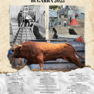 Toros Bugarra del 24 al 26 de Octubre 2025