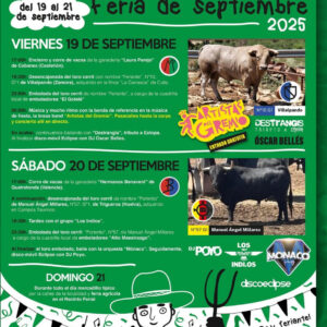 TOROS CANTAVIEJA 19 Y 20 SEPTIEMBRE 2025