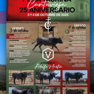 TOROS CANTAVIEJA 3 Y 4 DE OCTUBRE 2025