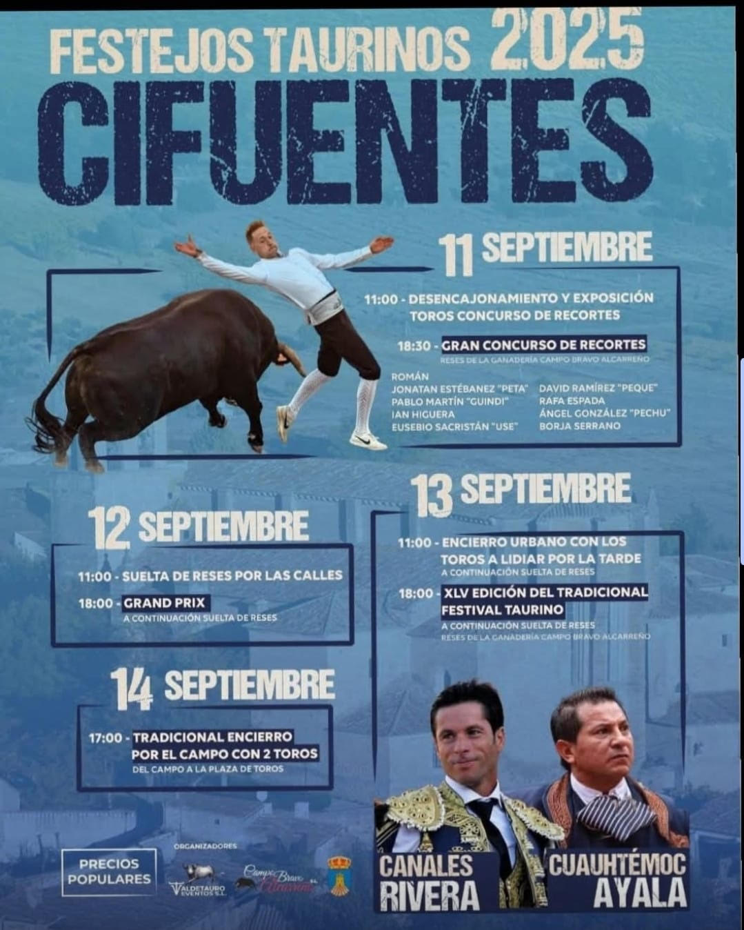 TOROS CIFUENTES DEL 11 AL 13 SEPTIEMBRE 2025