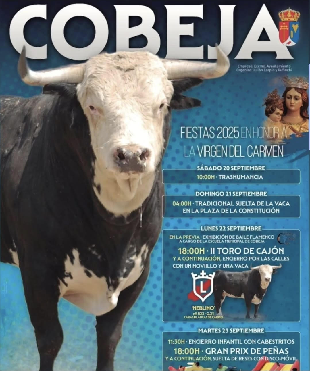 TOROS COBEJA DEL 20 AL 23 SEPTIEMBRE 2025