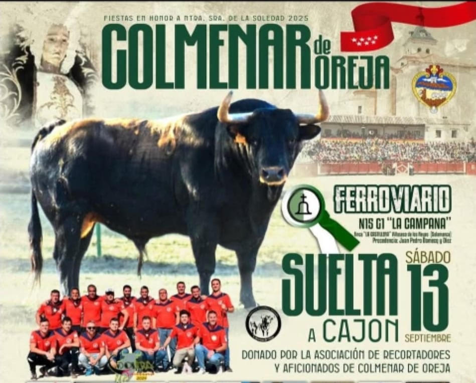 TOROS COLMENAR DE OREJA 13 SEPTIEMBRE 2025