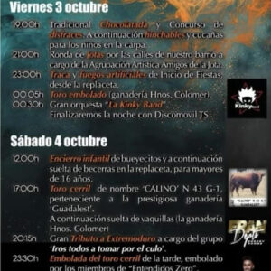 Toros El Carrel del 2 al 5 de Octubre 2025
