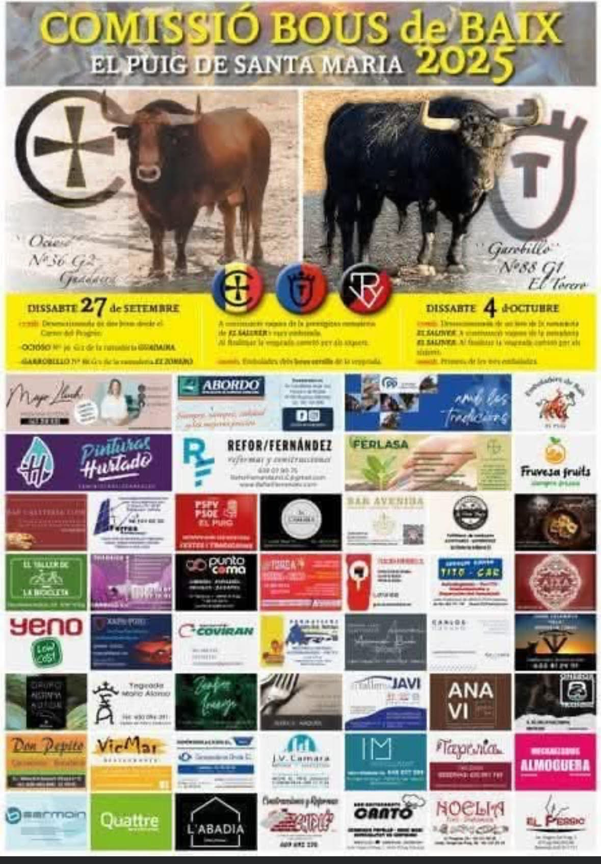 TOROS EL PUIG 27 SEPTIEMBRE 2025