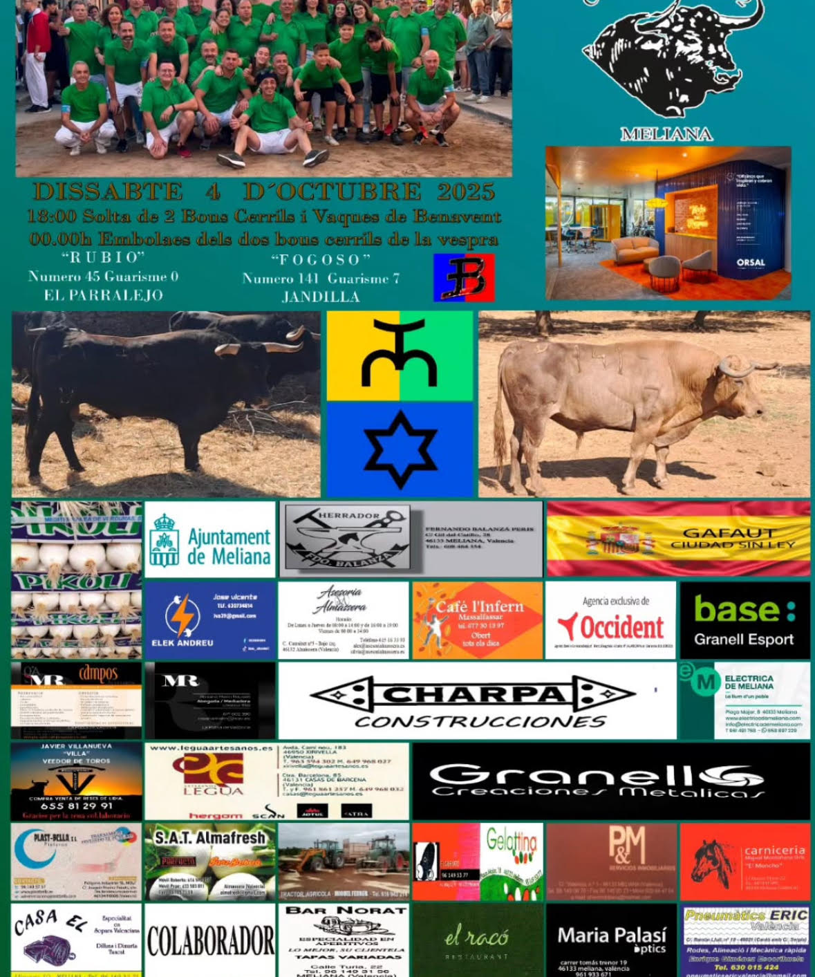 TOROS EN MELIANA 4 OCTUBRE 2025