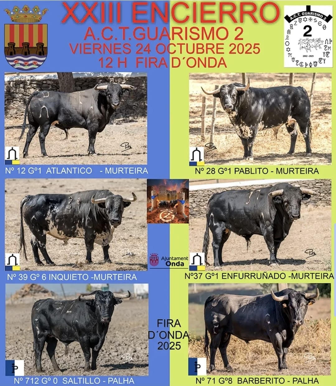 Toros Encierro Onda 24 Octubre 2025