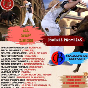 TOROS JOVENES PTROMESA MONCADA 21 SEPTIEMBRE 2025