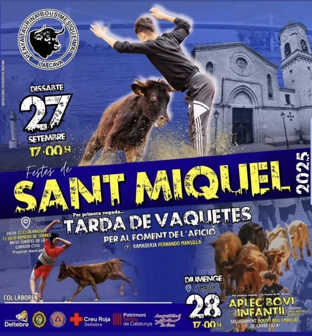 TOROS LA CAVA 27 Y 28 SEPTIEMBRE 2025