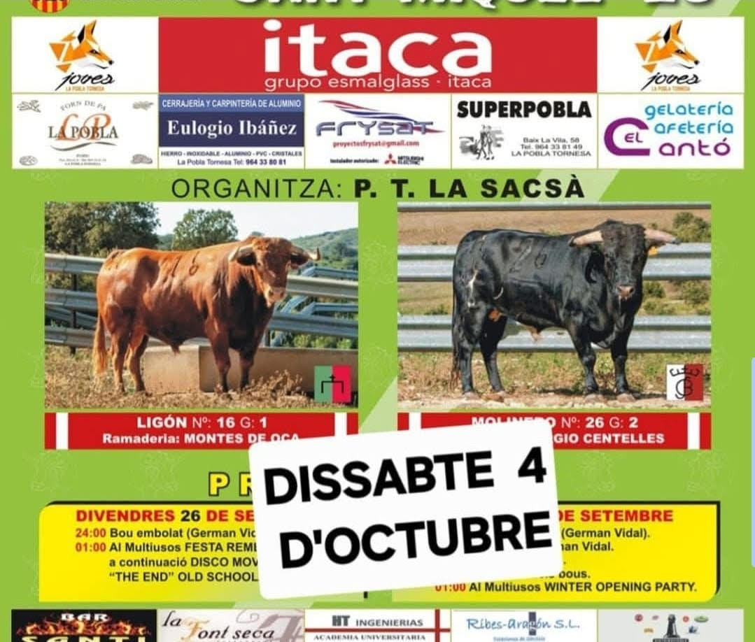TOROS LA SACSA 4 DE OCTUBRE 2025