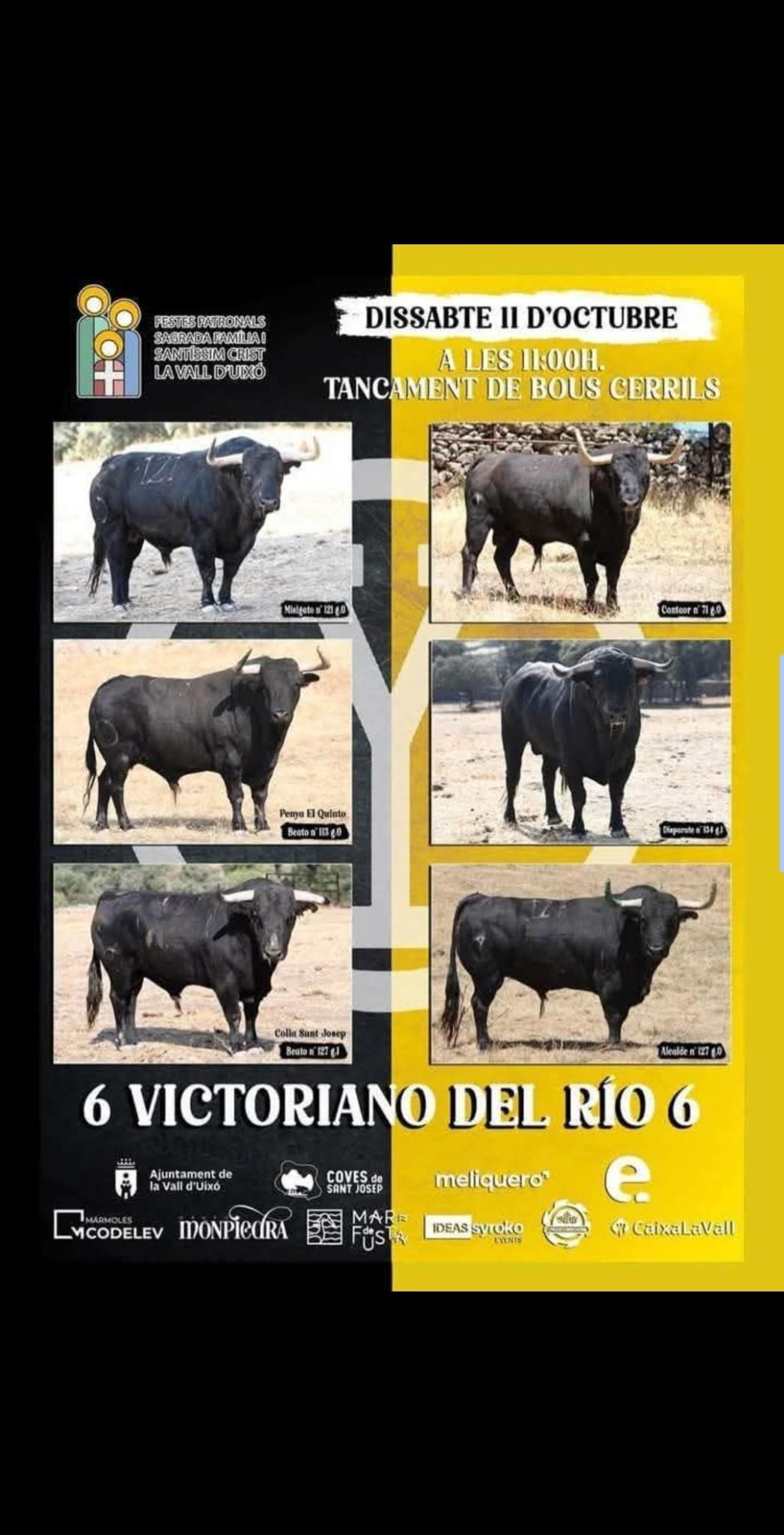 TOROS LA VALL DUIXO 11 OCTUBRE 2025