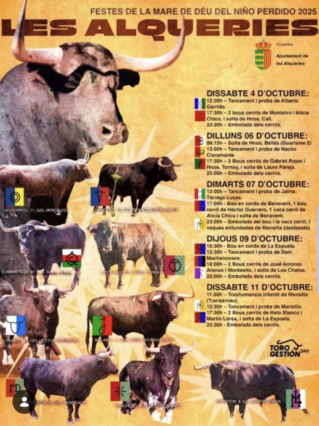 TOROS LES ALQUERIES 9 OCTUBRE 2025