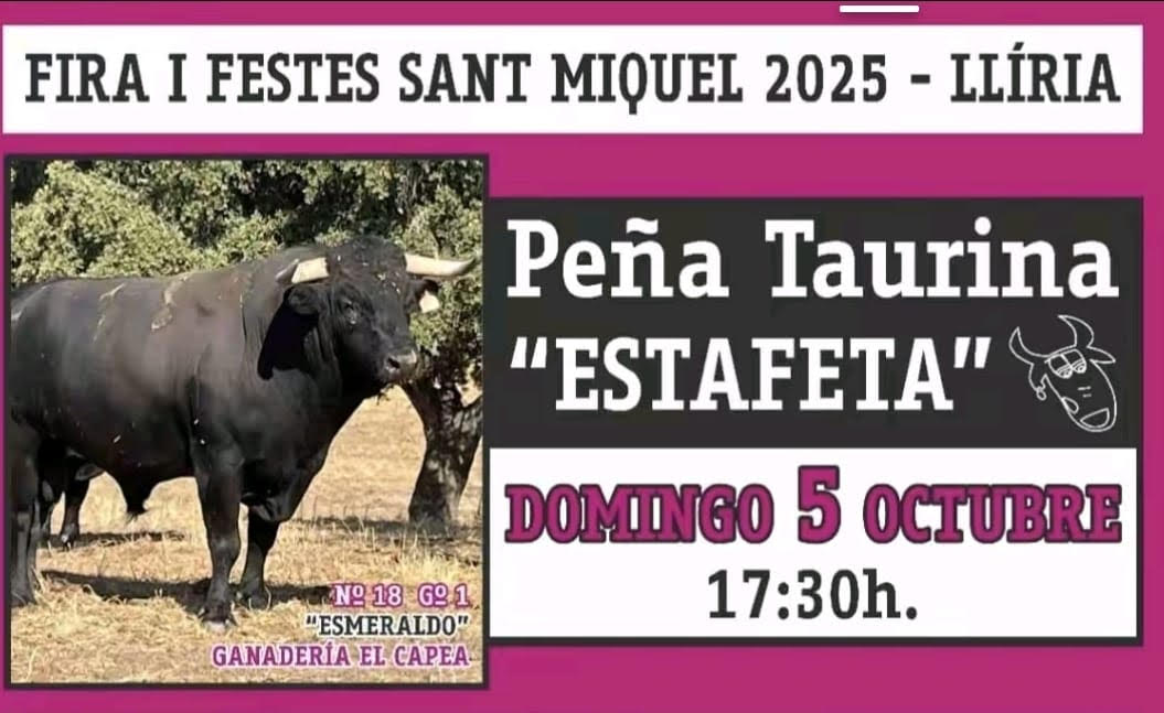 TOROS LLIRIA 5 DE OCTUBRE 2025