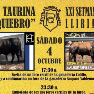TOROS LLIRIA EL QUIEBRO 4 OCTUBRE 2025