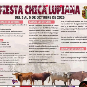TOROS LUPIANA DEL 3 AL 5 DE OCTUBRE 2025