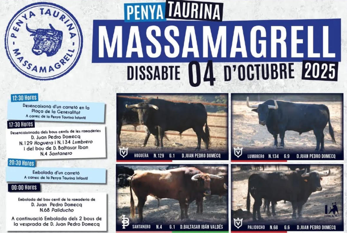 Toros Massamagrell 4 de Octubre 2025