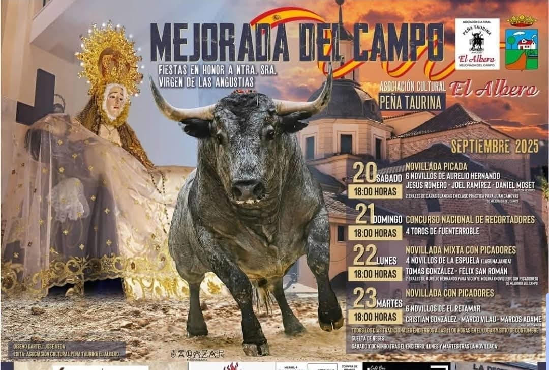 TOROS MEJORADA DEL CAMPO DEL 20 AL 23 SEPTIEMBRE