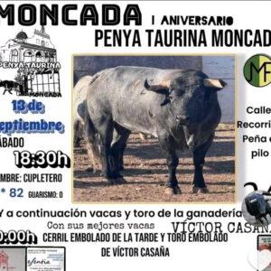 TOROS MONCADA 13 SEPTIEMBRE 2025
