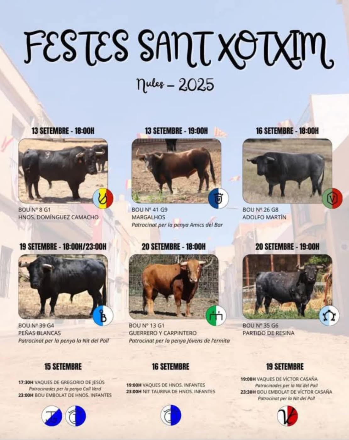 TOROS NULES 16 SEPTIEMBRE 2025