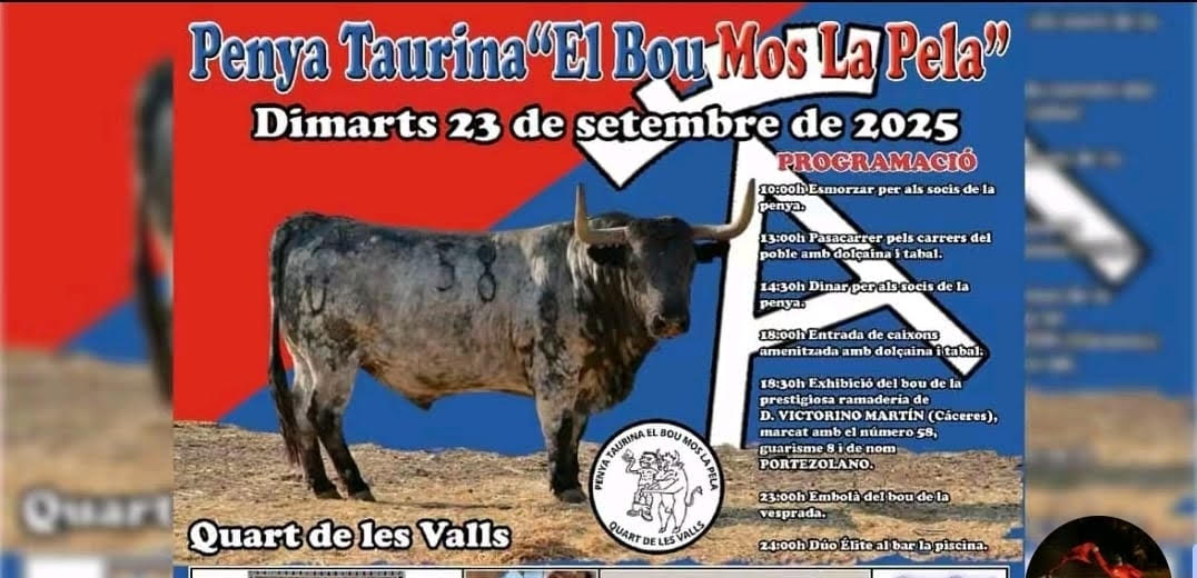 Toros Quart de les Valls, 23 de septiembre de 2025