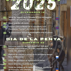 TOROS SANT MATEU 19 Y 20 SEPTIEMBRE 2025