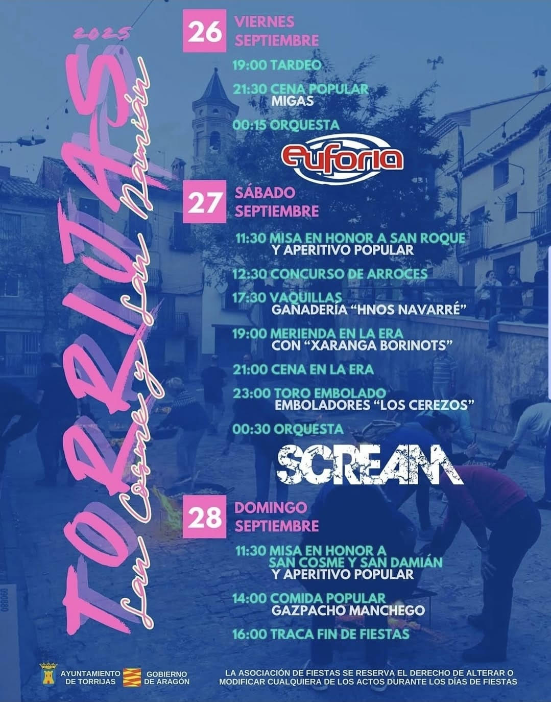 TOROS TORRIJAS DEL 26 AL 28 DE SEPTIEMBRE 2025