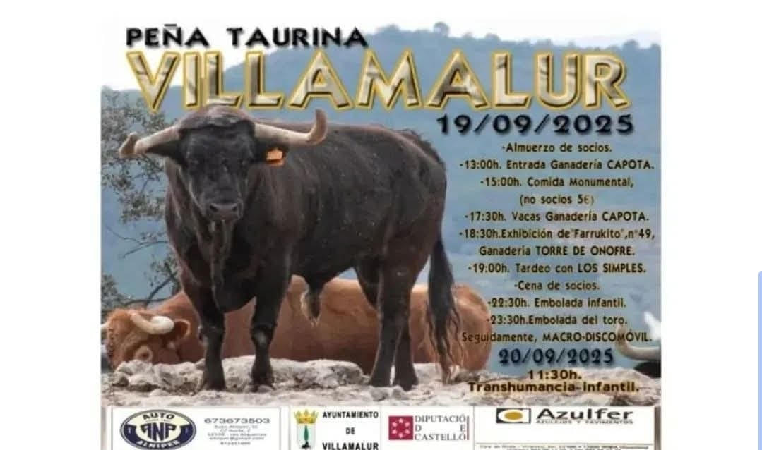 TOROS VILLAMALUR 19 SEPTIEMBRE 2025