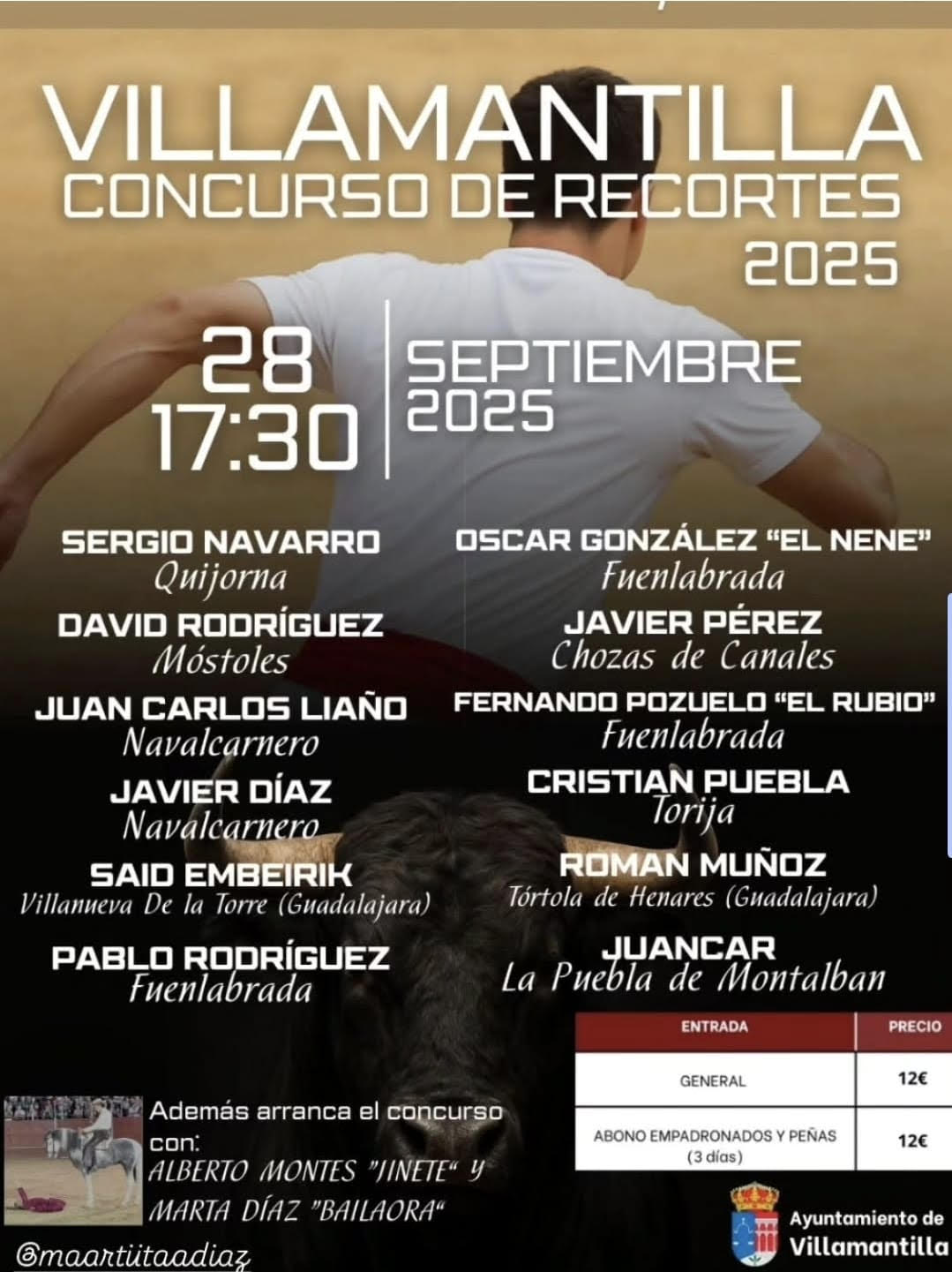 TOROS VILLAMANTILLA 28 SEPTIEMBRE 2025