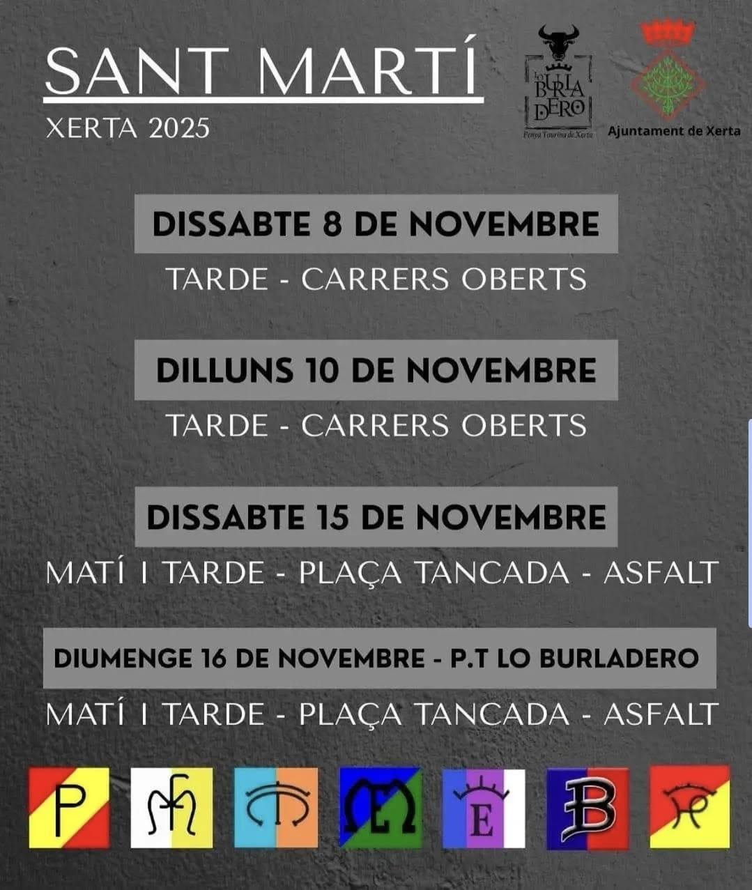 TOROS XERTA 15 NOVIEMBRE 2025