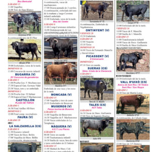TOROS DEL 1 AL 30 DE NOVIEMBRE 2025 GENTILEZA REVISTA BOUS AL CARRER SUSCRIBETE 961424050