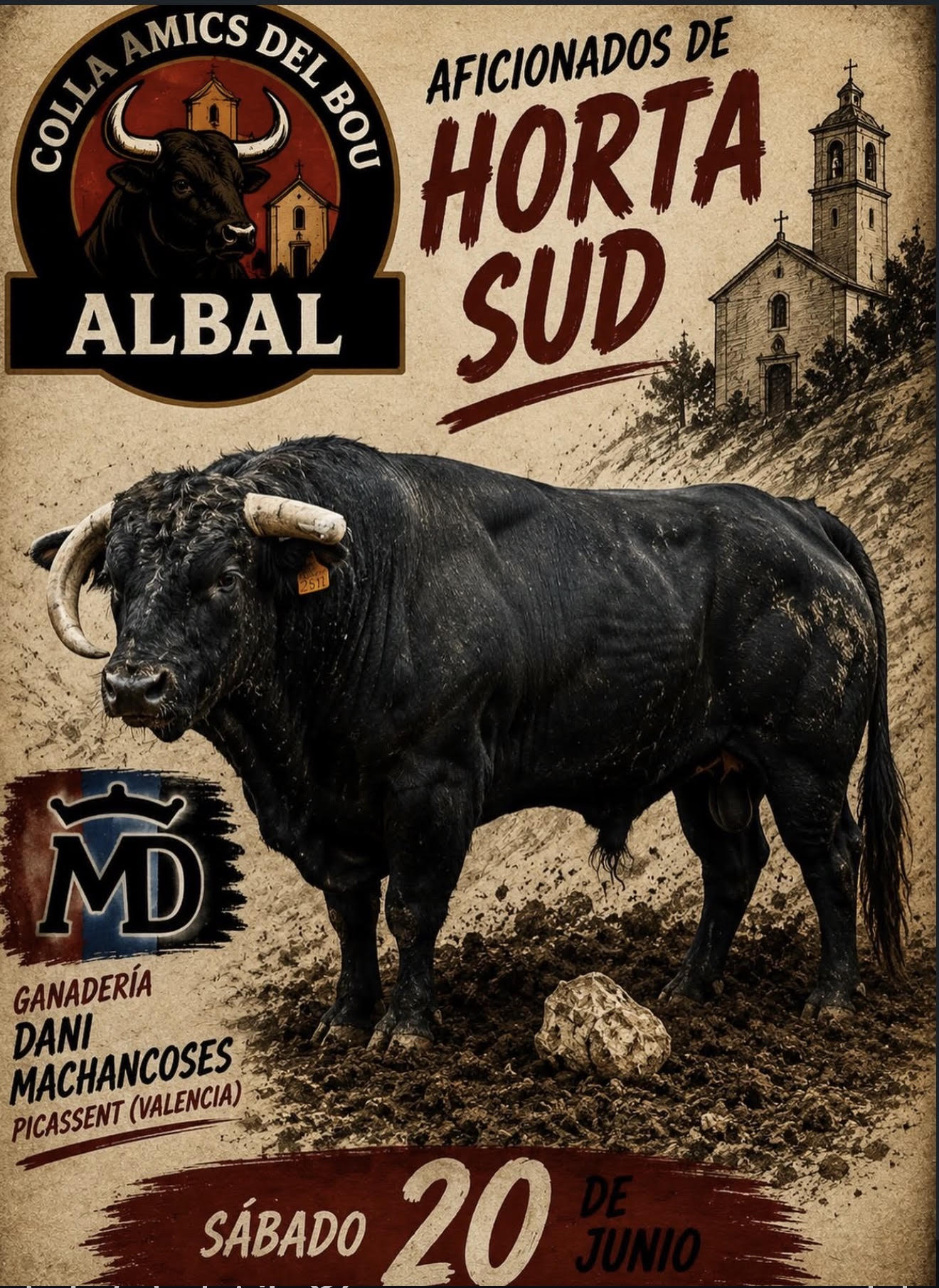 TOROS ALBAL 20 DE JUNIO 2026