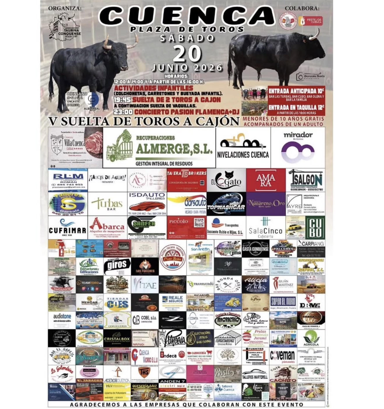 TOROS CUENCA 20 DE JUNIO 2026