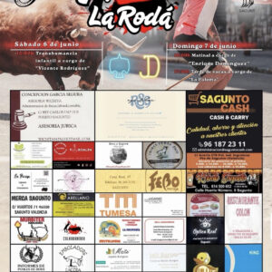 TOROS LA RODA SAGUNTO 6 Y 7 DE JUNIO 2026