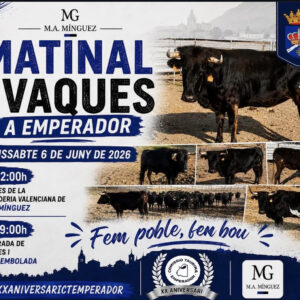TOROS MATINAL EMPERADOR 6 JUNIO 2026
