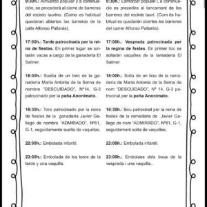 TOROS ONDA 6 DE JUNIO 2026