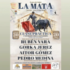 TOROS PLAZA DE TOROS LA MATA 20 JUNIO 2026