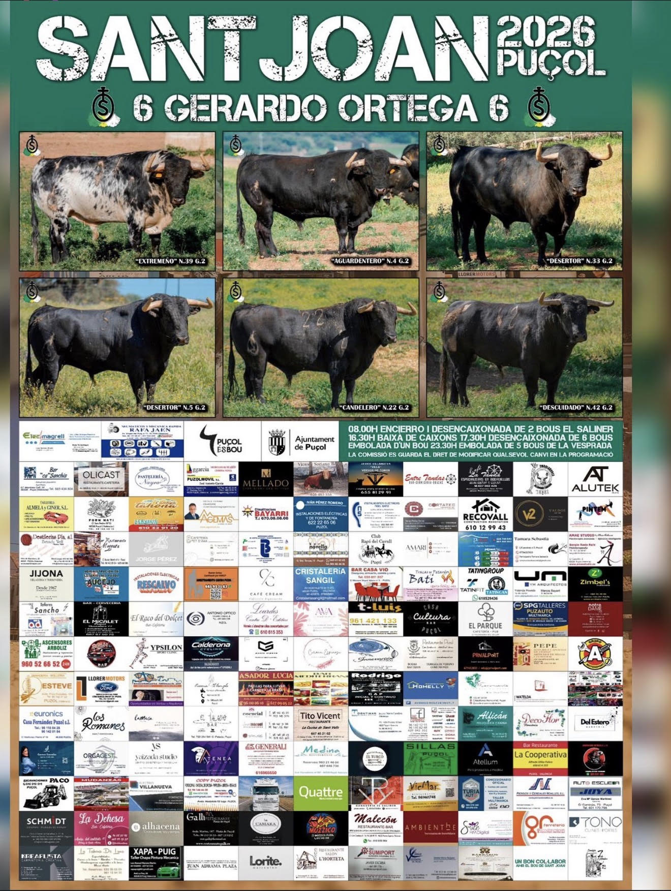 TOROS SAN JUAN PUÇOL 23 JUNIO 2026