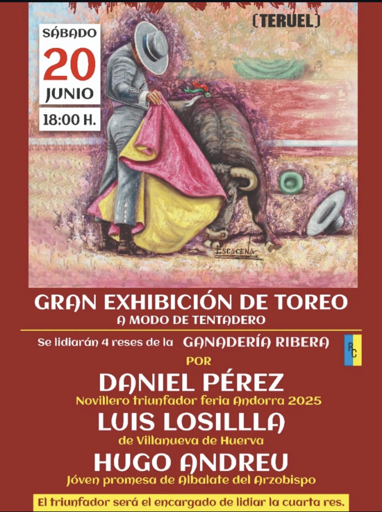 TOROS TERUEL 20 JUNIO 2026