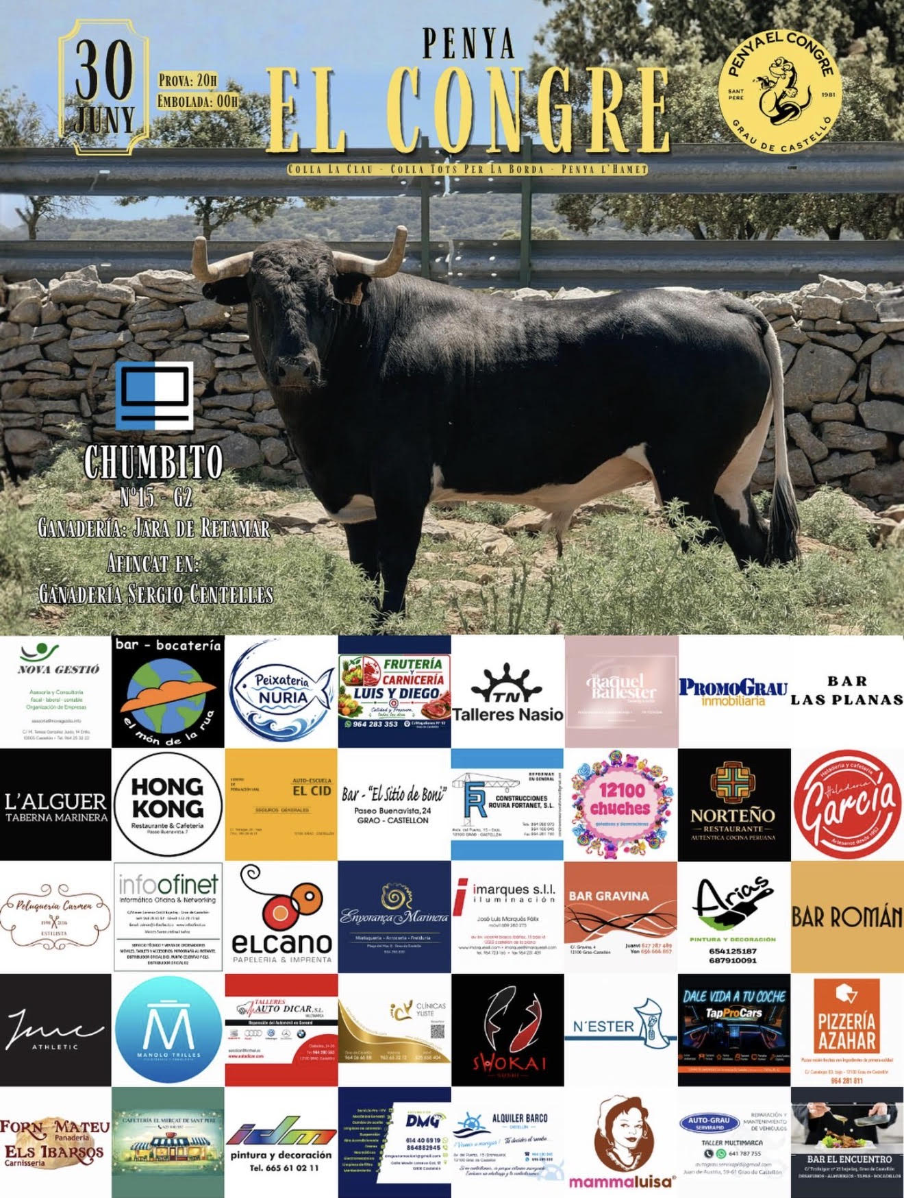 TOROS 30 DE JUNIO GRAO DE CASTELLON 2026