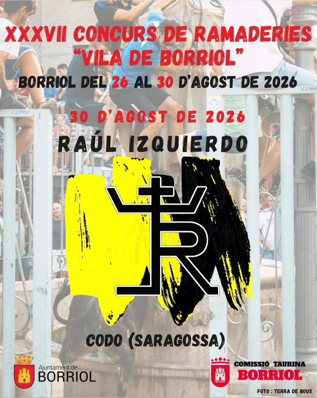 TOROS BORRIOL DEL 26 AL 30 DE AGOSTO 2026