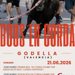TOROS BOU EN CORDA GODELLA 21 DE JUNIO 2026.