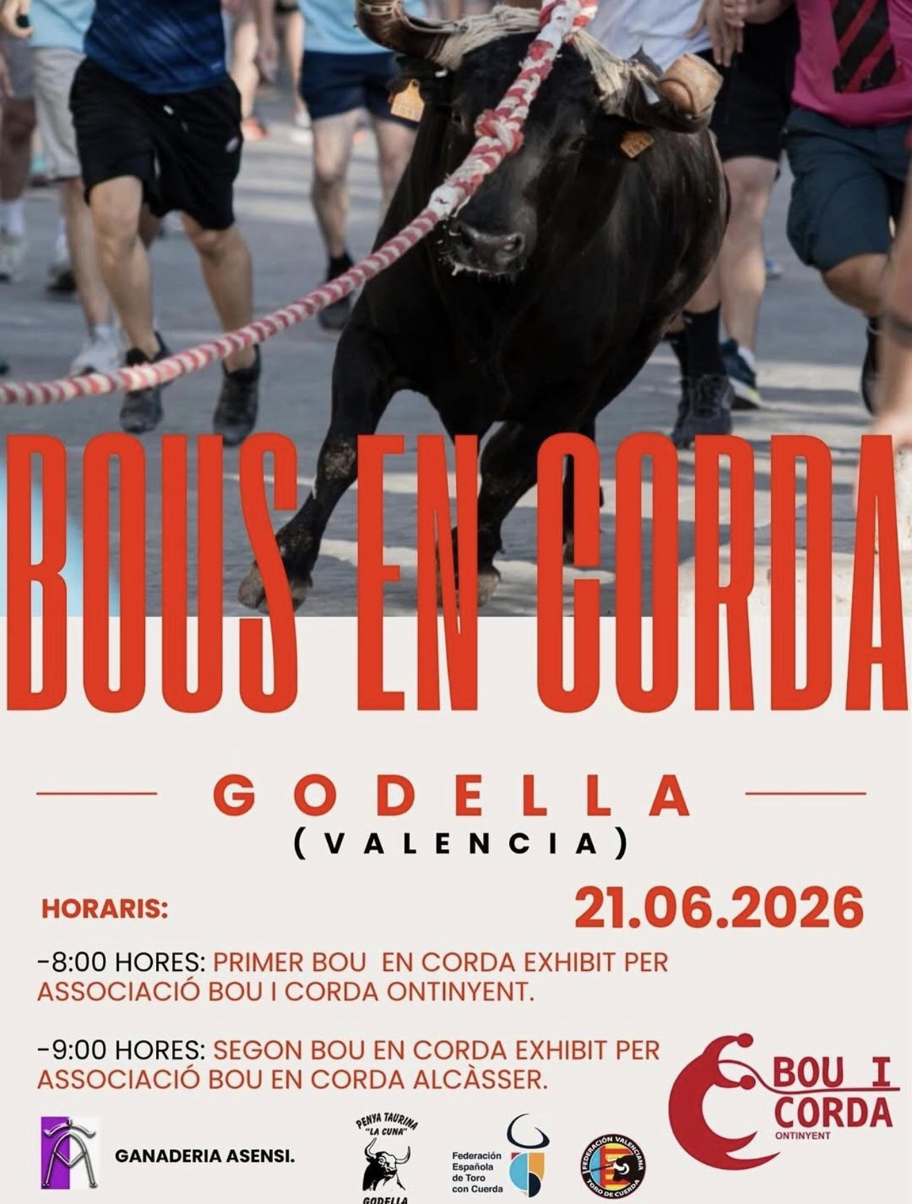 TOROS BOU EN CORDA GODELLA 21 DE JUNIO 2026.