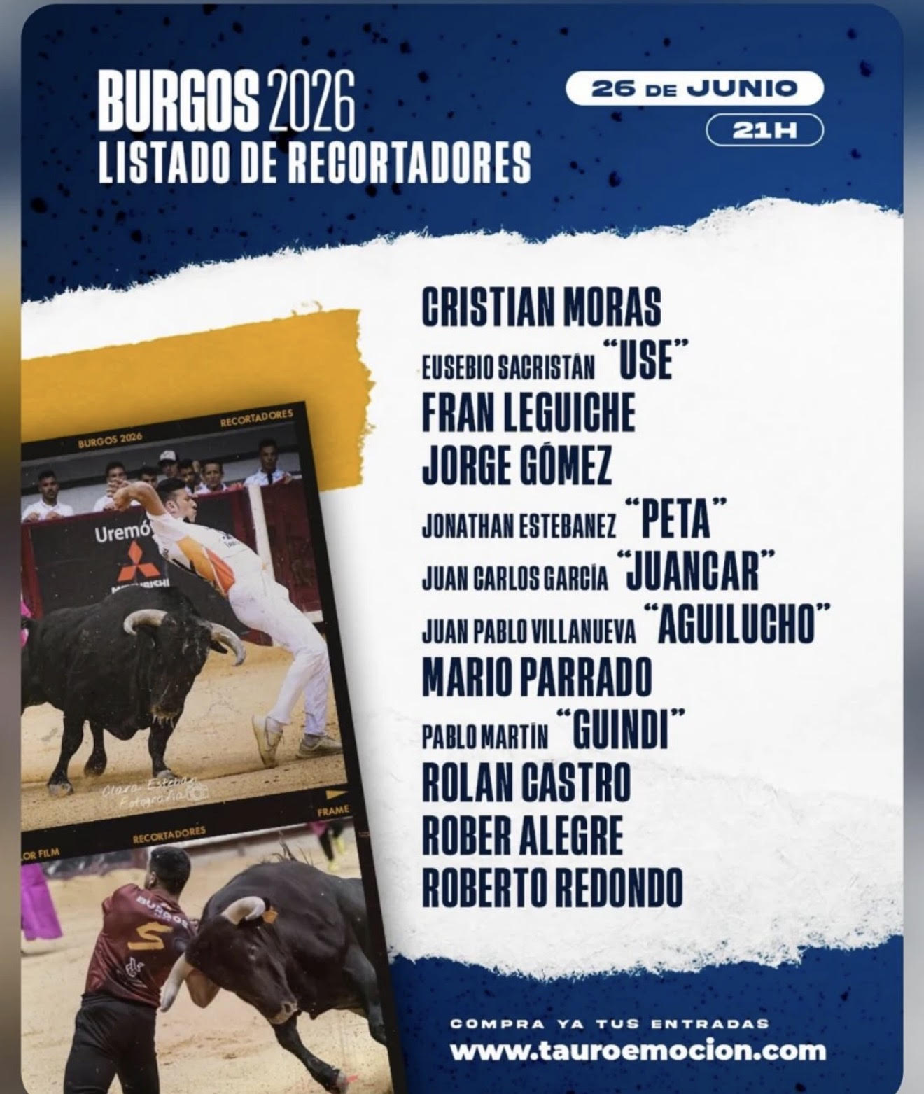 TOROS BURGOS RECORTES 26 JUNIO 2026.