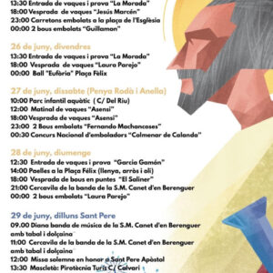 TOROS CANET DE BERENGUER DEL 25 AL 28 DE JUNIO 2026