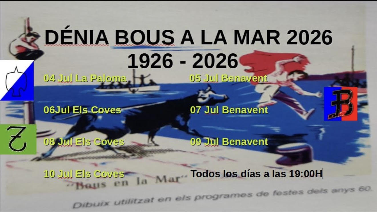 TOROS DENIA DEL 4 AL 9 DE JULIO 2026