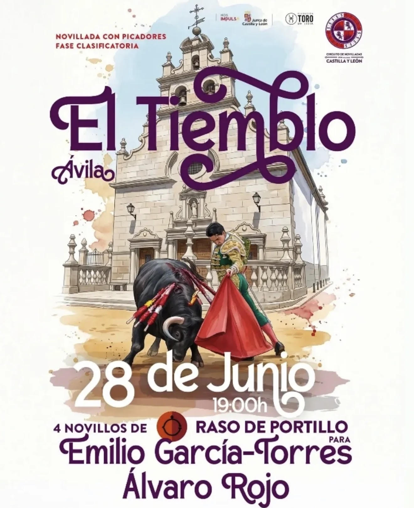 TOROS EL TIEMBLO AVILA 28 JUNIO 2026